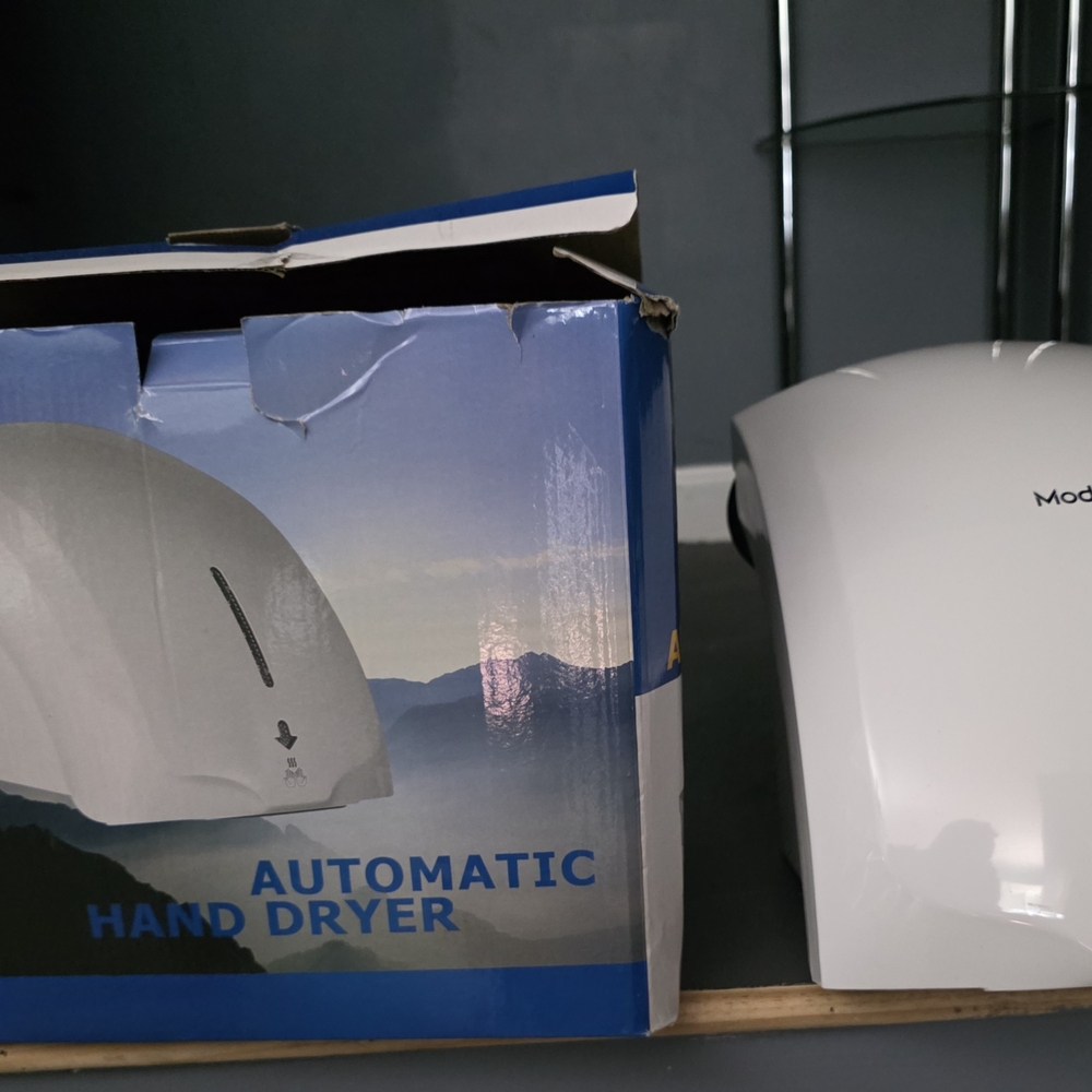 White Automatic Hand Dryer